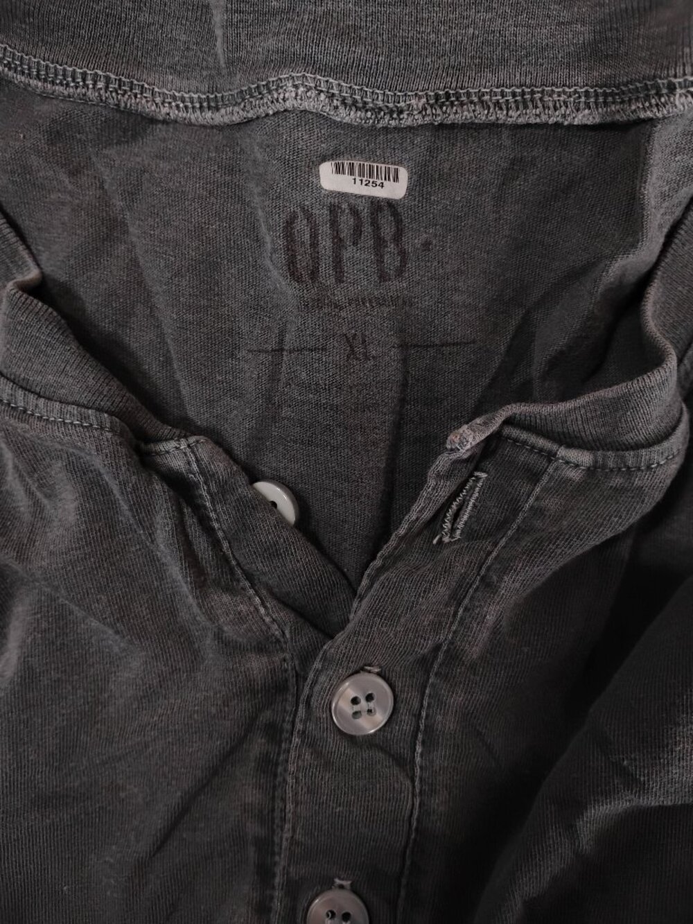 Original Paperbacks Pine Green LS Henley - Picture 2 of 3